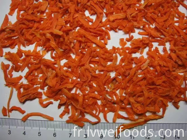 Carotte déchiquetée déshydratée Dehydrated Shredded Carrot